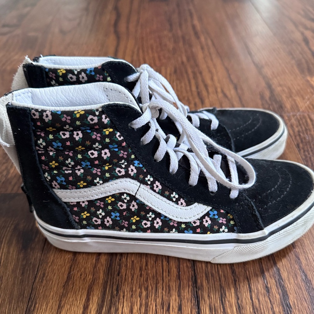 Vans Kids High-Top Girls Sneakers - Black Floral